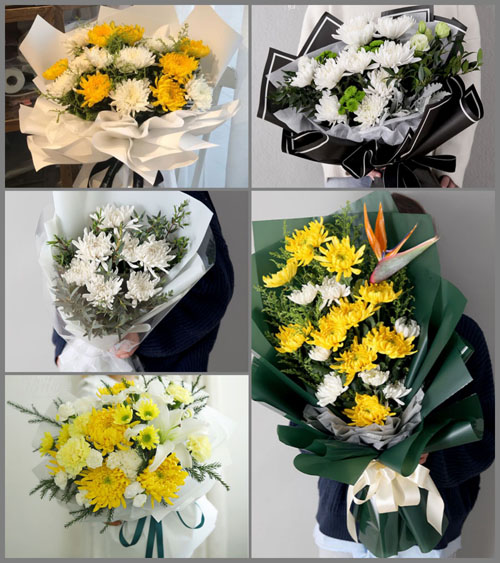 四川成都彭州市新兴镇龙怀村白事花束代送